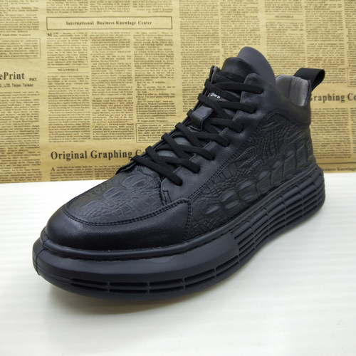 高帮休闲板鞋驾车鞋男皮鞋