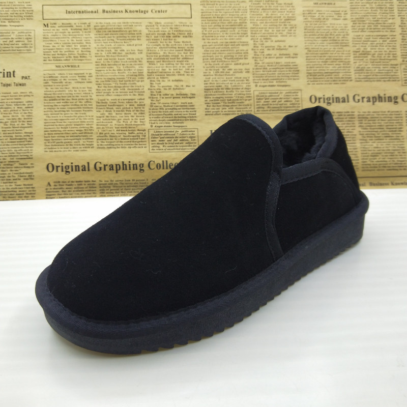 36码孤品清仓真皮反绒牛皮加绒保暖平底防滑休闲一脚蹬雪地靴女靴,女鞋,时尚雪地靴,淘宝优惠券,粉丝福利购,淘宝优惠卷