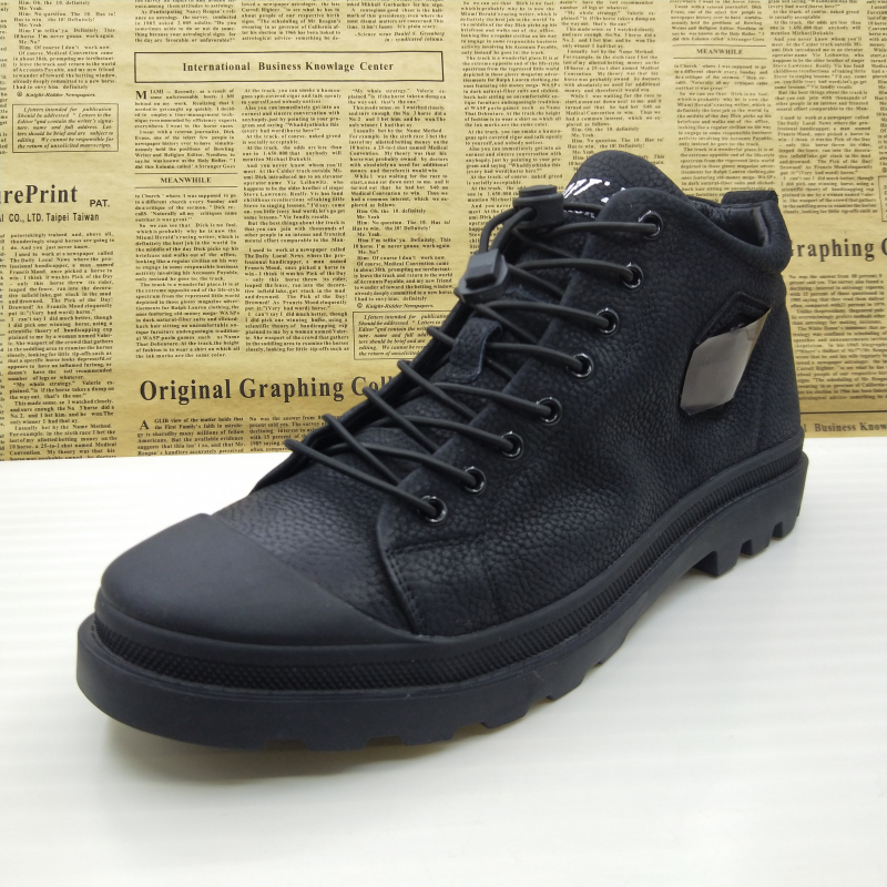 板鞋防滑透气驾车鞋圆头男皮鞋