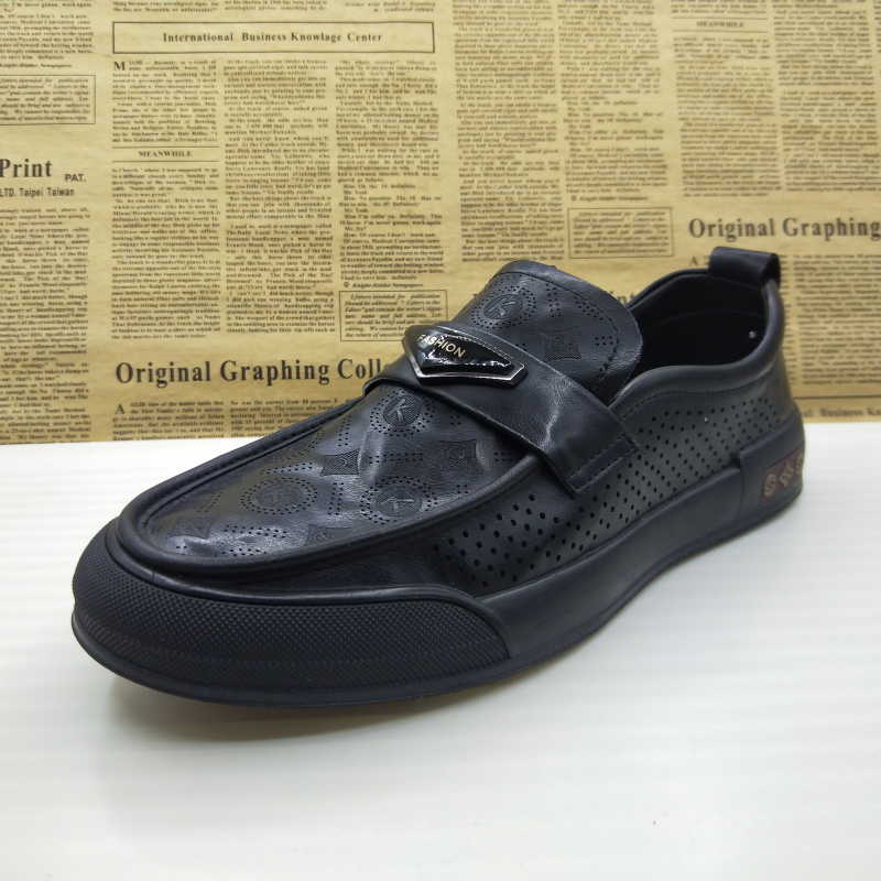 浅口豆豆鞋百搭休闲男皮鞋