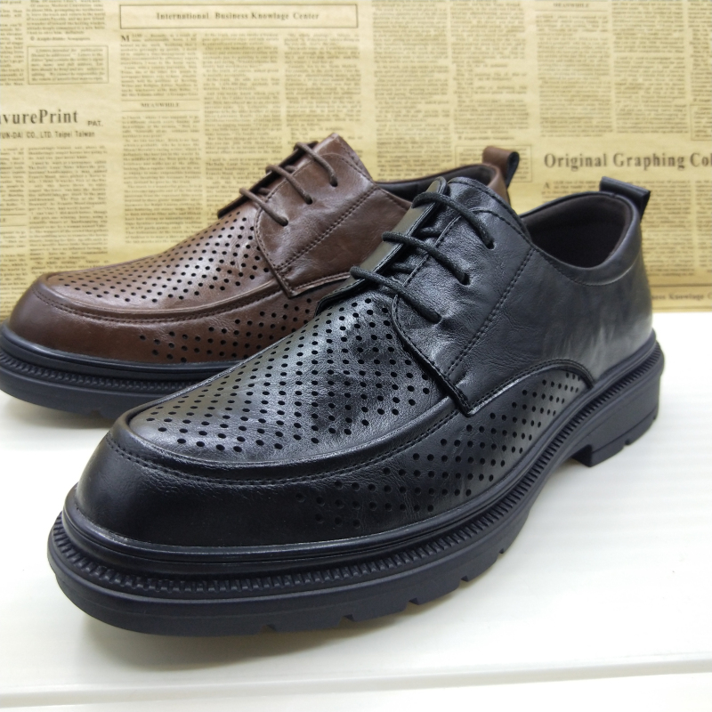 正装英伦风夏季通勤职业男皮鞋
