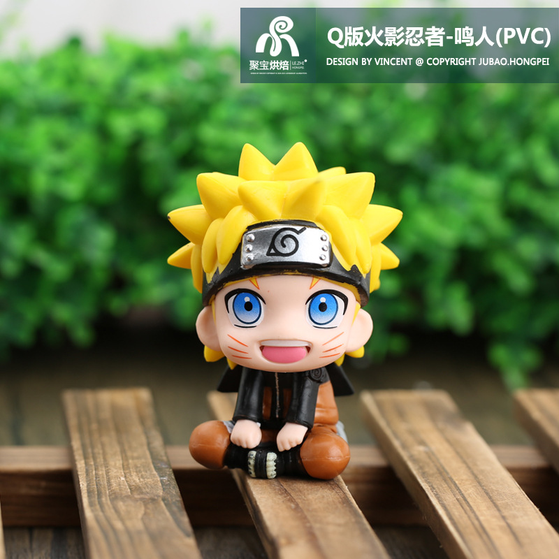 盲盒盲盒公仔Q版鸣人卡卡西动漫