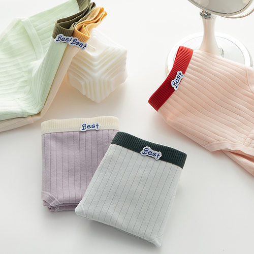 内裤三角裤女士简约中腰