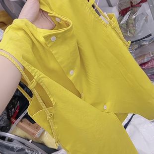 时髦小众设计轻奢白色背心马甲胖MM小个子无袖 夏季 韩版 大码 上衣 装