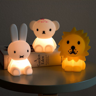 日本代购 Lion 可爱LED床前灯小夜灯 miffy米菲兔Boris