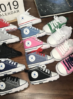 21年秋季新品休闲帆布鞋0-1岁男女宝宝软布底透气学步鞋室内单鞋