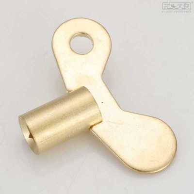 发条小号黄铜老式上链座钟