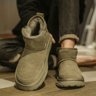 雪地靴男冬季2025新款东北零下40度加绒加厚防滑男士保暖防寒棉鞋