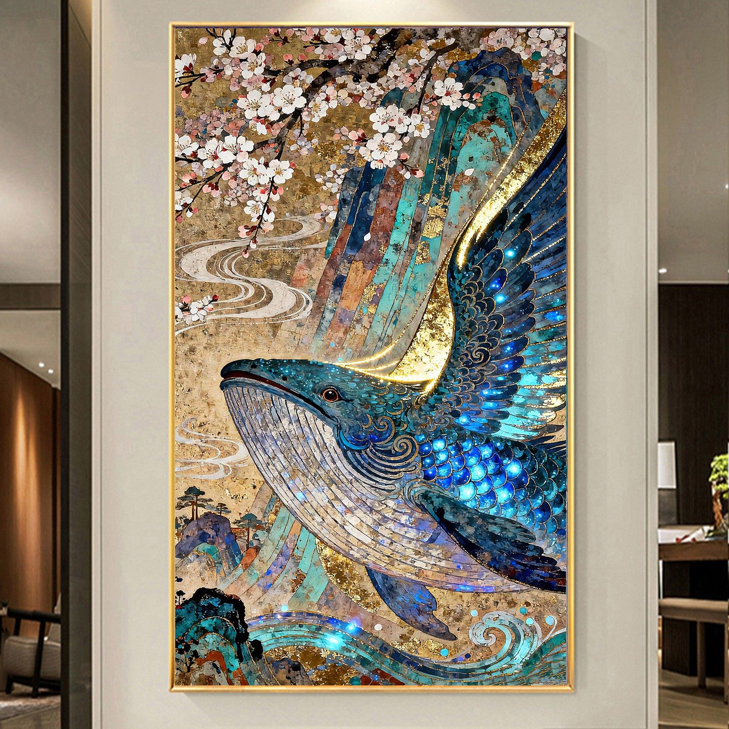 新款手工贴钻点钻DIY方钻满钻钻石画钻石绣带钻山海经鲲鹏玄关,居家布艺,钻石绣,淘宝优惠券,粉丝福利购,淘宝优惠卷