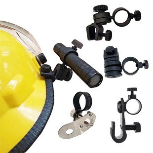 消防强光电筒头盔头灯支架 安全帽救援抢险灯夹 腰背侧灯夹扣卡扣