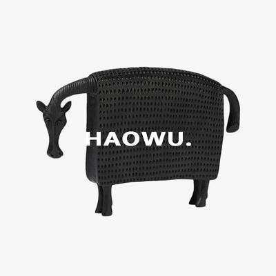 HAOWU. |  现代诧寂风盔甲马抽象艺术摆件家居软装玄关书房艺术品