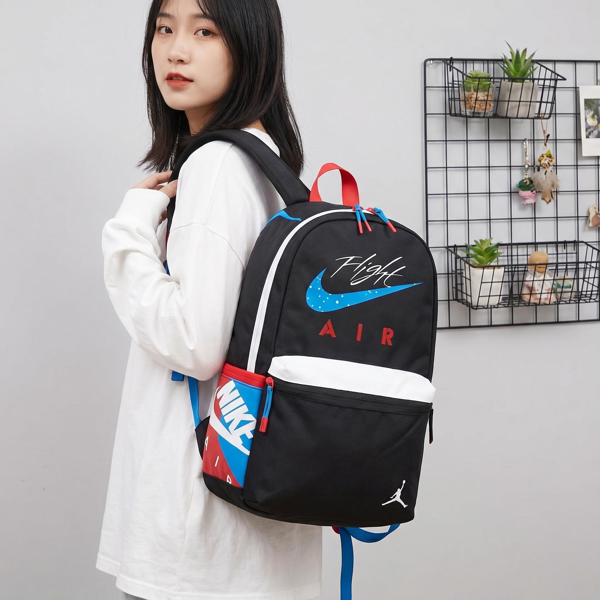 AJ鸳鸯Nike/耐克 男女学生书包运动双肩包电脑背包CV0860-010