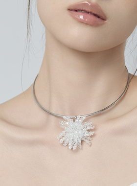 Starfire水晶铜合金锁骨链