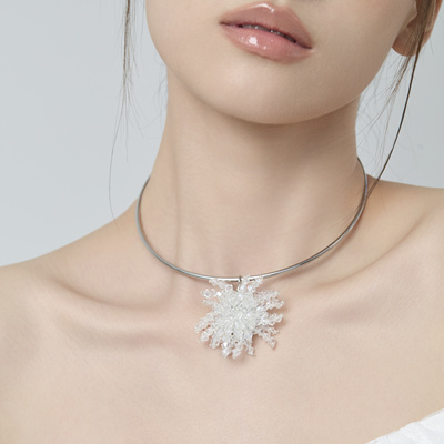 Starfire水晶铜合金锁骨链