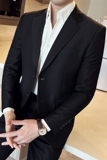 秋冬韩版修身小西装外套两粒扣时尚休闲西服A445-XZ3611B-P125，男装西服，电商A445