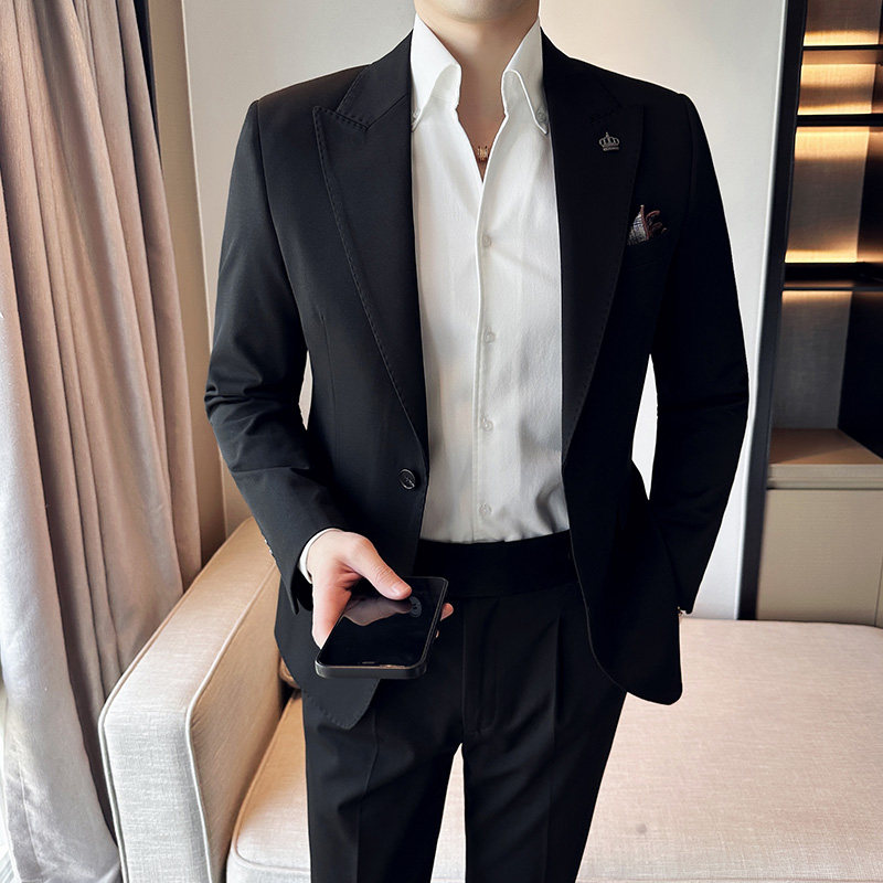 秋冬韩版修身小西装外套 一扣时尚休闲西服A445-XZ9001-P130图片