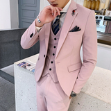 秋装新款男士西服韩版小西装新增紫色暗粉色A445-XZ09-P140，男装西服，电商A445