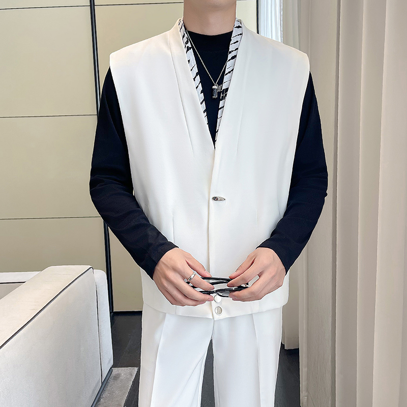 秋季男士个性马甲时尚休闲夹克马夹A445-DK002-P125，男装背心/马甲，电商A445
