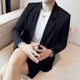 时尚休闲纯色西服套装宽松版西装短裤套装A445-TZ103-P200，男装牛仔裤，电商A445