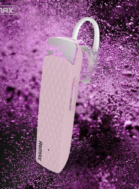 Remax/睿量 RB-T9商务降噪音蓝牙耳机4.1版本一拖二无线耳塞语音提示挂耳手机通话音乐约5-6小时按键控制