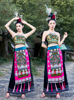 定制傣族舞蹈演出服花腰姑娘彩云之南孔雀舞艺考服装雨竹林服装