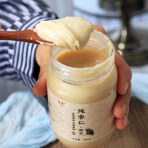 纯杏仁粉糊状膏泡七白饮低速冷磨