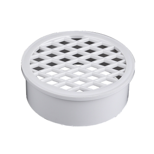 pvc排水管内插地漏过滤网天台管道塑料简易下水道防堵圆盖子110