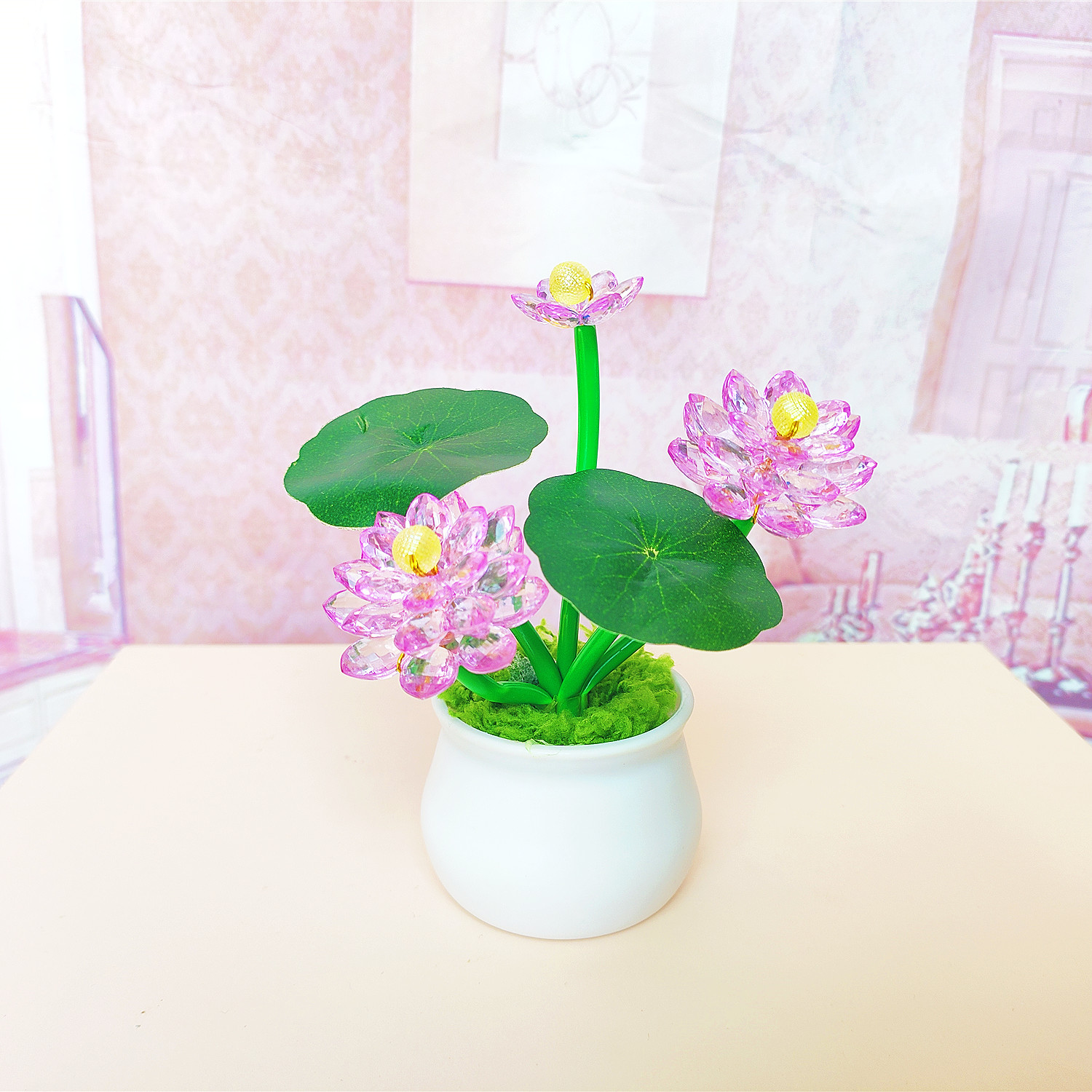 2023年3层荷花小盆栽材料包