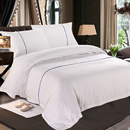 全棉四件套宾馆酒店床上用品批发三件套纯棉白色床单被套床品套件
