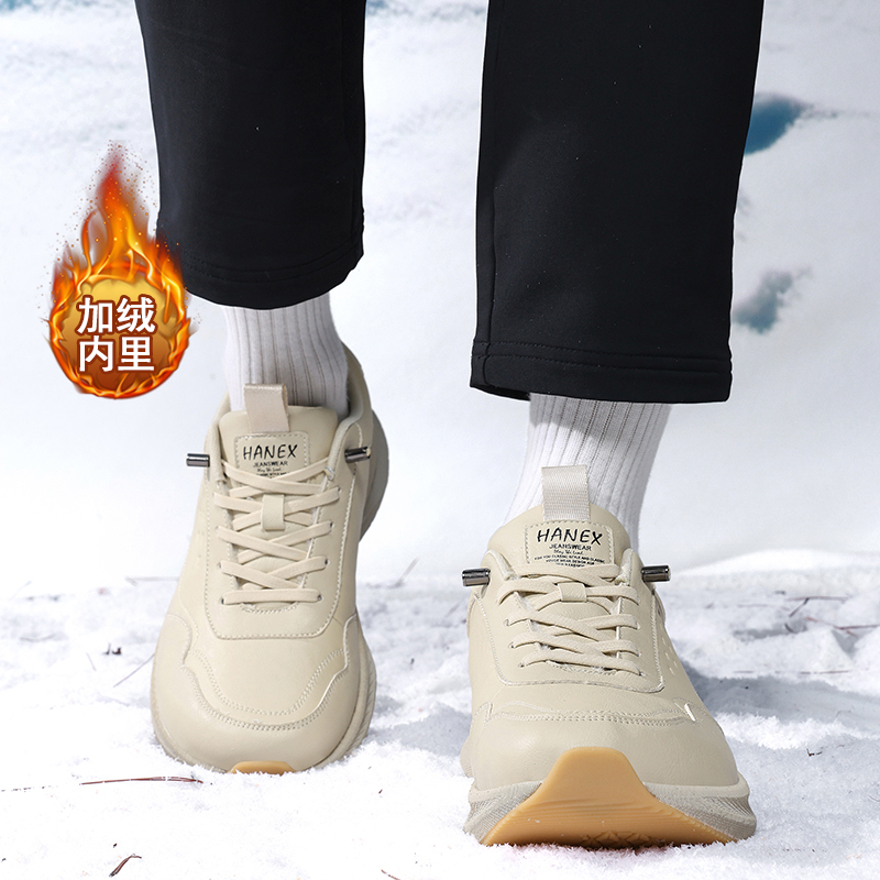 加绒宽栓鞋宽楦宽头鞋男鞋女鞋胖子鞋户外棉鞋健步鞋4E运动鞋波鞋