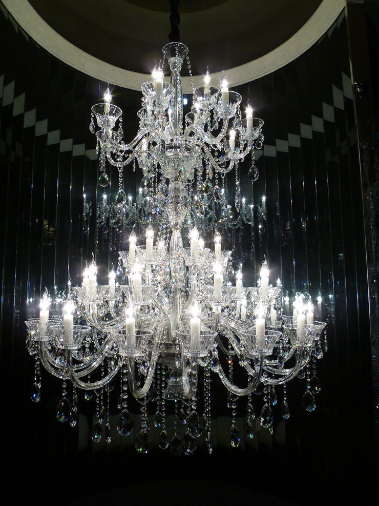 别墅水晶灯客厅欧式欧式
