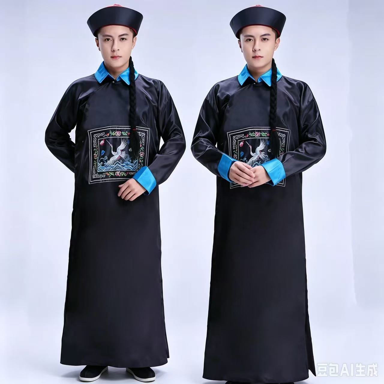 万圣节清朝官服僵尸服长袍装恐怖