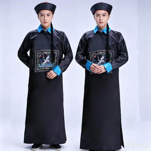万圣节清朝官服僵尸服长袍装恐怖