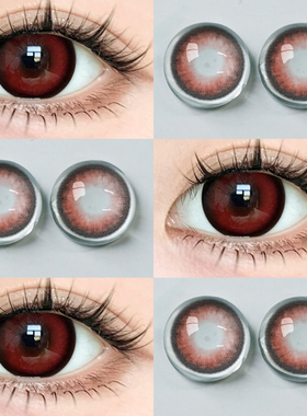 红色半年抛美瞳正品官方旗舰店大小直径学生隐形眼镜2xx