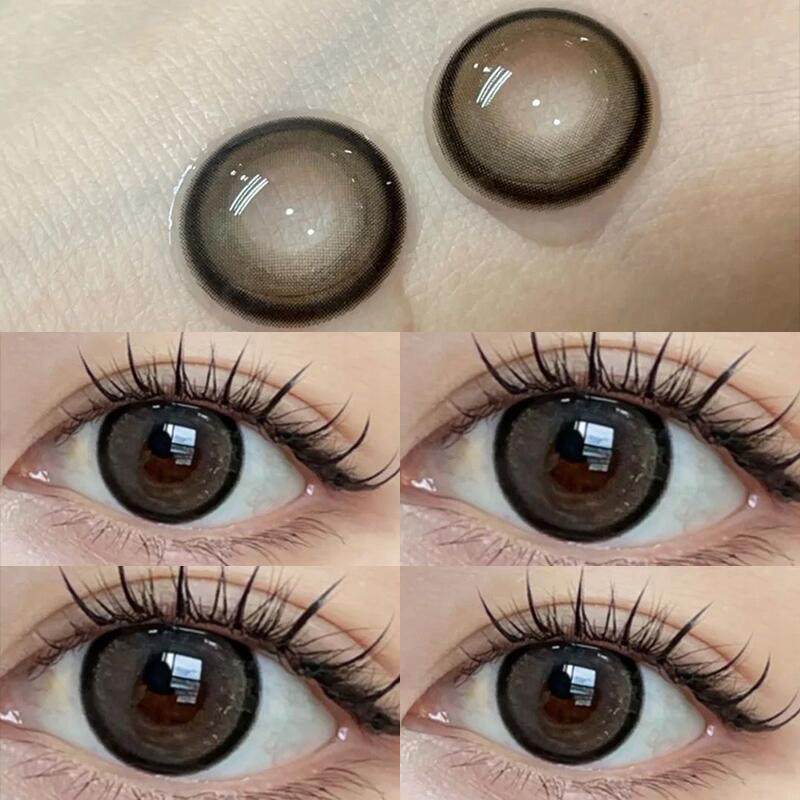 夏朵花园美瞳半年抛隐形眼镜黑色纯欲2021新款小大直径正品艾魅k