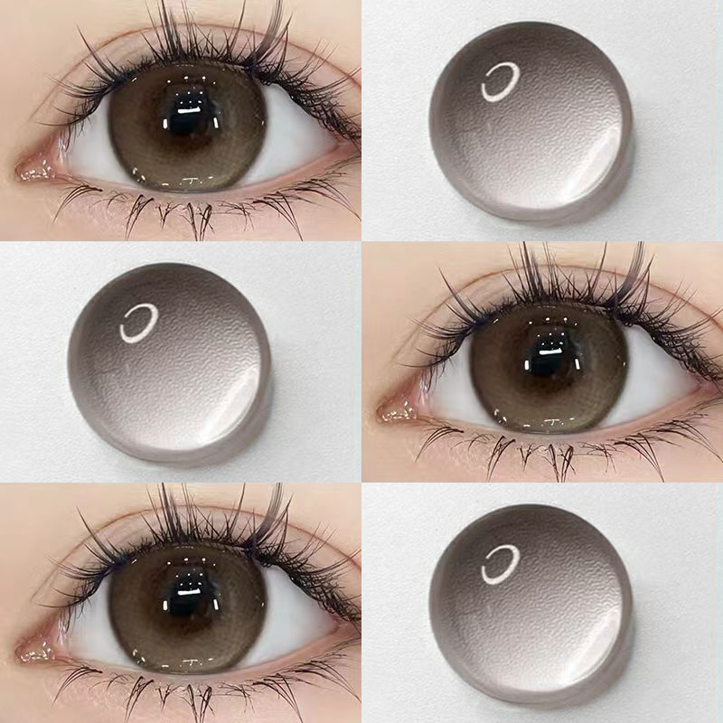 蜜桃可可美瞳日抛30片秋冬大直径一次性正品官网旗舰隐形眼镜1xx