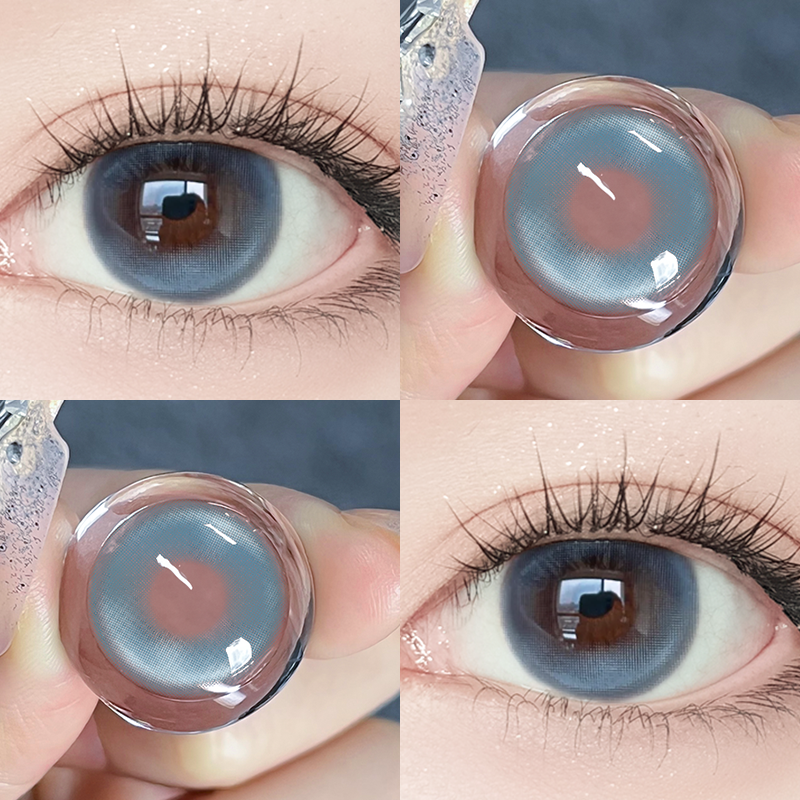 蓝色美瞳日抛30片大直径日常微混血女一次性隐形眼镜正品官网9xx