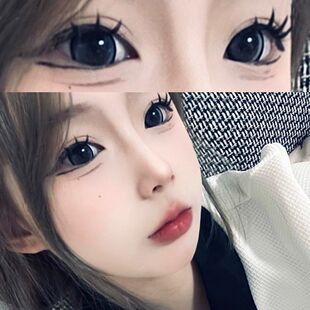 蓝莓珍宝珠美瞳半年抛三明治工艺蓝色大直径隐形眼镜官网正品 6xx