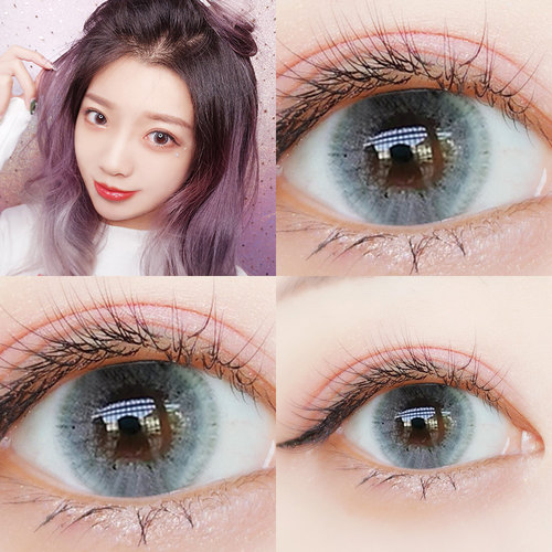 美瞳年抛女正品14.5大小直径混血欧美网红款可日戴QL自然款男冰露