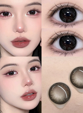 咕咕黑色美瞳日抛30片大小直径纯欲自然隐形眼镜10片NF官方正品TN