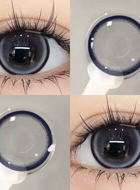 蓝莓珍宝珠美瞳日抛10片大直径狗狗眼一次性正品官网隐形眼镜1xx