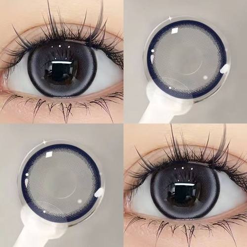 蓝莓珍宝珠美瞳日抛10片大直径狗狗眼一次性正品官网隐形眼镜1xx