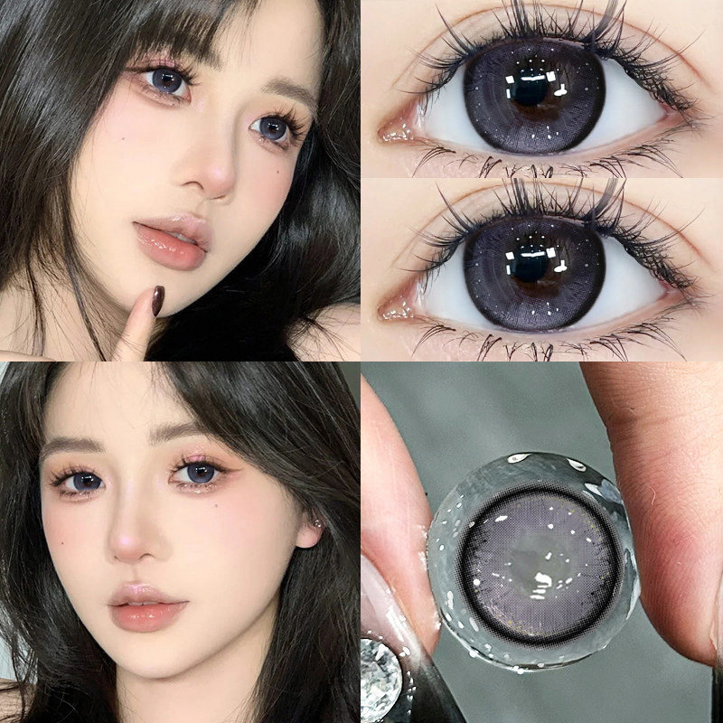 甜梦出逃美瞳日抛30片紫色混血大小直径新款隐形眼镜QF官方正品TN