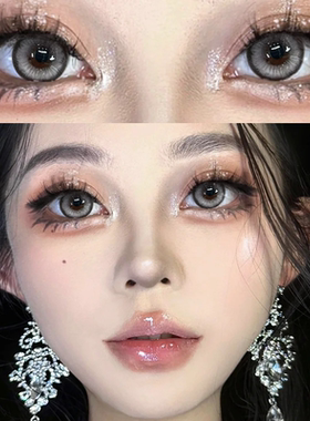 黑天鹅灰美瞳半年抛灰色混血大小直径隐形眼镜WF正品官方旗舰店TN