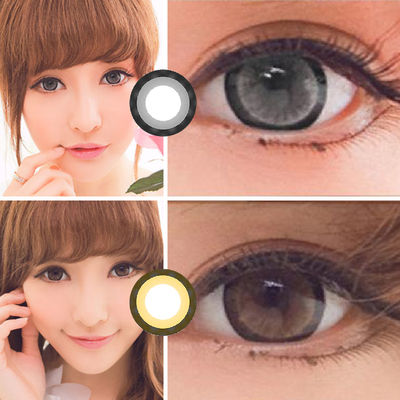 唐纳滋棕美瞳棒棒糖灰色年抛女网红款大小直径欧美隐形眼镜混血KW