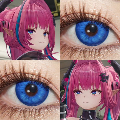 伊冯明日方舟终末之地cos蓝色美瞳日抛二次元漫展隐形眼镜泽yc