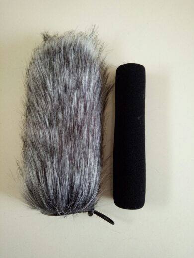 长度18cm 直径5cm枪式话筒防风毛衣/防风毛毛套/毛毛罩
