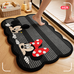 吸水速干进门脚垫2025新款防滑垫浴室卫生间脚垫子洗漱台耐脏地毯