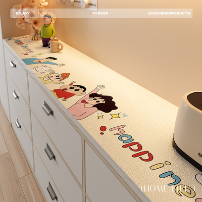2025新款轻奢高级感卡通餐边柜垫