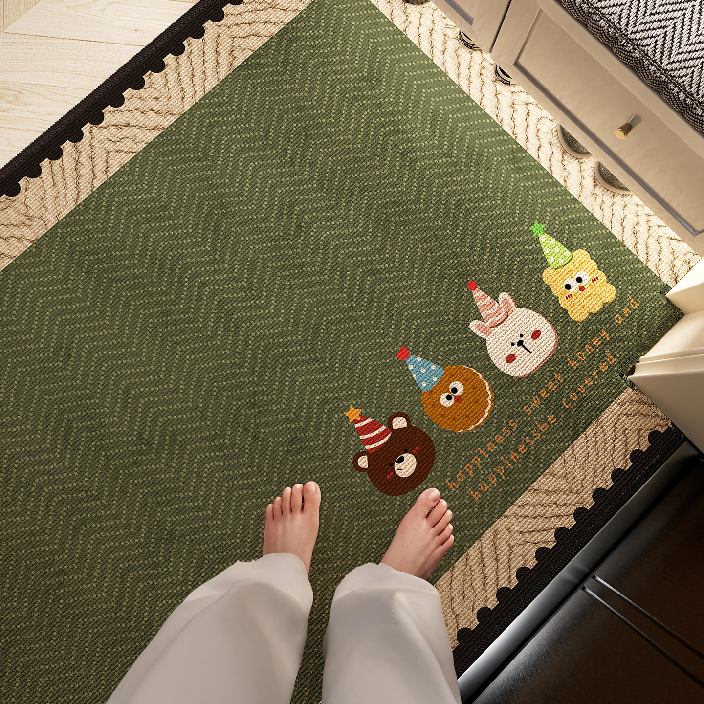 2025新款玄关地垫固定脚垫地毯